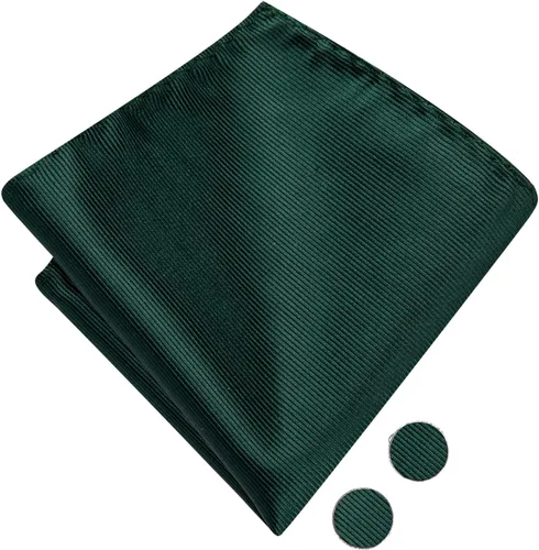 Vista 6 de Dubulle Conjunto de pajarita a rayas de cachemira para hombre, pajarita preatada para hombres y bolsillo cuadrado, juego de boda y negocios