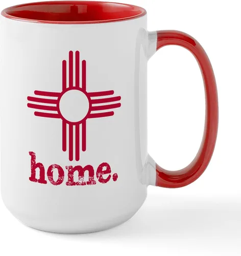 Vista 9 de CafePress ALBUQUERQUE New Mexico - Taza grande para placa de matrícula de 15 oz (15.0 fl oz)