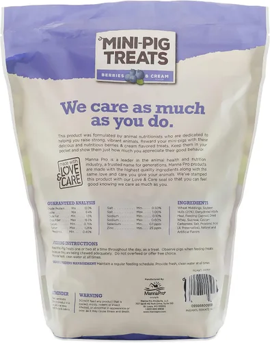 Vista 2 de Manna Pro Mini-Pig Treats Sabor a bayas y crema 4 lb