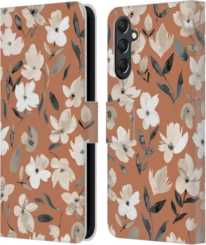 Vista 317 de Head Case Designs Officially Licensed Ninola Ditsy Flowers Yellow Nature Bold Leather Wallet Case Compatible with Samsung Galaxy A07 4G