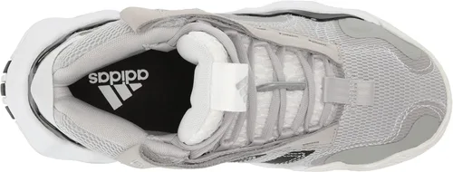 Vista 5 de adidas Exhibit B Mid Tenis de baloncesto para mujer, Core WhiteGold MetallicCloud White