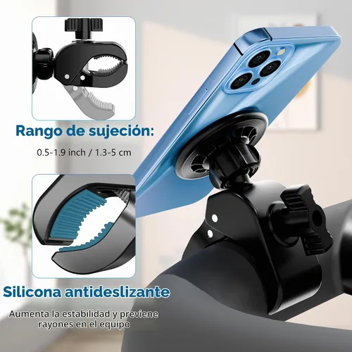 Vista 7 de Soporte de teléfono para cochecito con abrazadera para MagSafe, 16 x