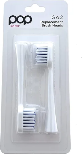 Vista 3 de Paquete de 4 cabezales de cepillo de dientes de repuesto Pop Sonic - Compatible con Go Plus - Cabezal de cepillo de dientes con cerdas de nailon