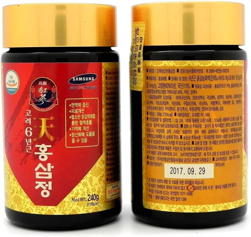 Vista 8 de Extracto de oro de ginseng rojo de raíz coreana de 6 años, 240 g (8.5 oz) X 2ea, saponina, panaxs