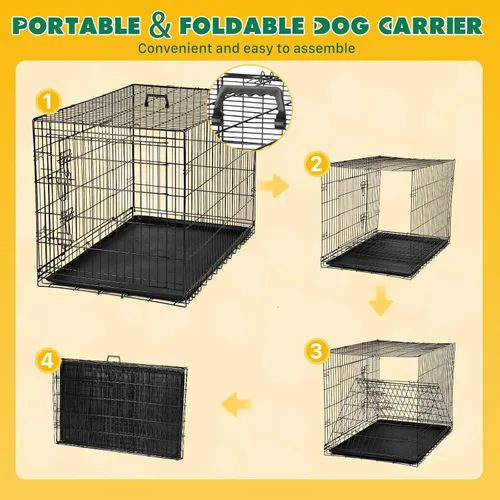 Vista 2 de kejector Jaulas para perros de 24 pulgadas