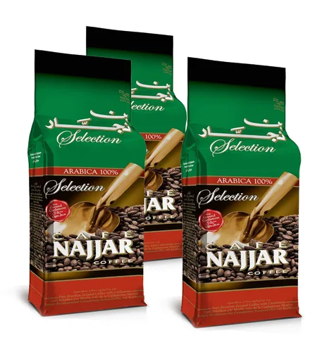 Vista 10 de Cafe Najjar clásico con cardamomo estilo turco, café molido, 1 libra (Líbano)