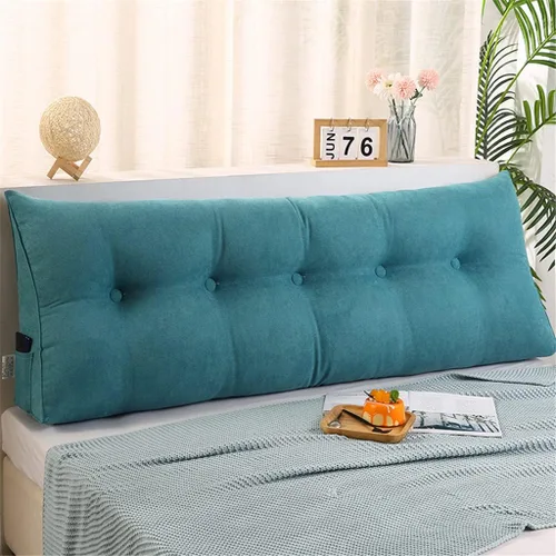 Vista 7 de Almohada triangular grande para cabecero de cuña de lectura, reposa cama, respaldo, almohada para reposo de cama, cojín para sofá cama individual