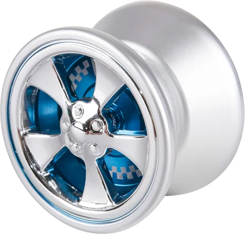 Vista 3 de Duncan Toys Metal Racer - Yoyó de aluminio de nivel avanzado con tapas Racer y respuesta de calcomanía SG, color azul