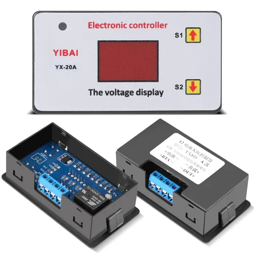 Vista 6 de Controlador de batería, batería de 12 V, corte de bajo voltaje, interruptor automático, protección de bajo voltaje con indicador LED