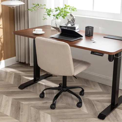 Vista 2 de Office Chair Criss Cross,Adjustable Rolling Swivel Ergonomic Computer Desks Chairs Comfy Seat for Home Office,Comfortable Mid Back Wide Gaming Desk