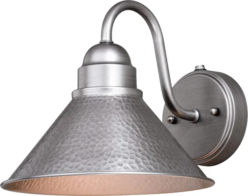 Vista 9 de VAXCEL Outland - Lámpara de pared rústica con sensor de movimiento para porche o patio, linterna de pared de cuello de cisne al aire libre
