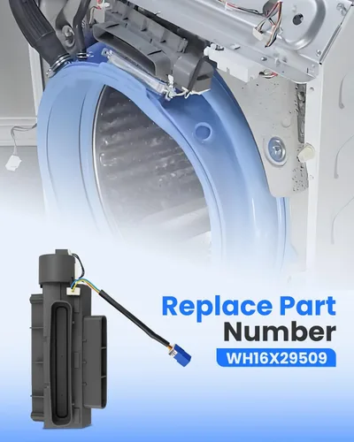 Vista 4 de WH16X29509 Amortiguador de ventilación para lavadora GE Kenmore Sears