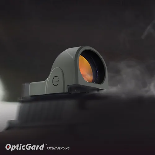 Vista 7 de OpticGard Cubierta de alcance compatible con Trijicon SRO, protege tu óptica mientras estás en acción de caídas de carcasa perdida, diseño a prueba