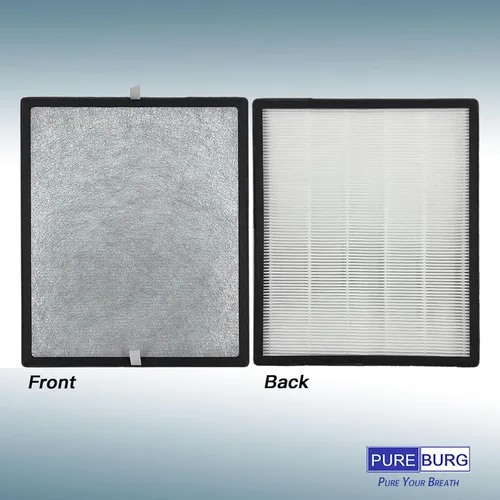 Vista 3 de PUREBURG Juego de filtros de repuesto compatibles con purificadores de aire Levoit LV-PUR131 LV-PUR131S LV-PUR131-RF, H13 True HEPA y filtro