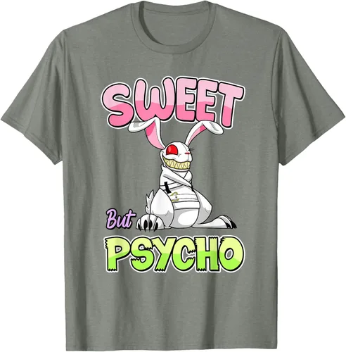 Vista 25 de Sweet But Psycho Shirt Bunny Creepy Gothic Rabbit Funny T-Shirt