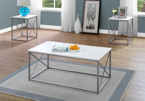 Vista 7 de Monarch Specialties Juego de mesa, talla única, blanco