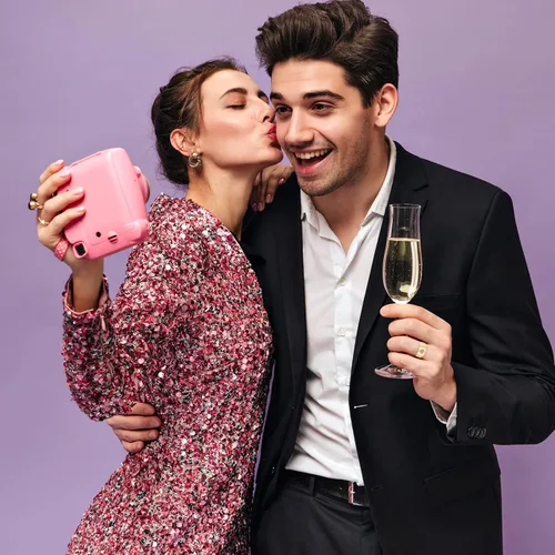 Vista 2 de 2 anillos de pareja a juego para mujeres y hombres, anillos de corazón a juego para novio, novia, abierto, ajustable, anillos de relación a
