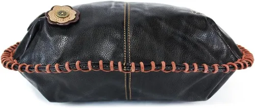 Vista 4 de CHALA Bolsos Bolso Chala Grande Convertible Crossbody o Hombro - NEGRO, Vaca