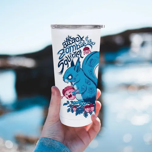 Vista 7 de Vaso de acero inoxidable en blanco de sublimación de 20 oz