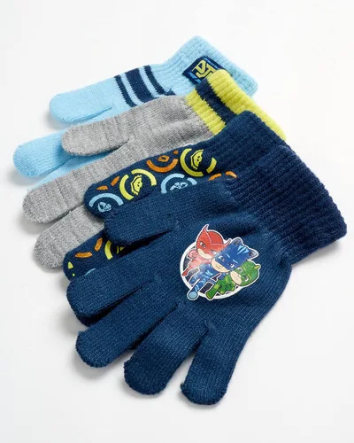 Vista 3 de PJ Masks Guantes de invierno para niños, paquete de 4 guantes y manoplas de PJ Masks (niño pequeño)