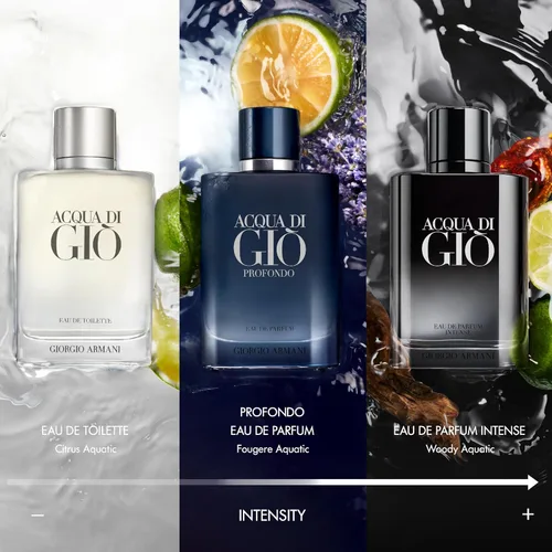 Vista 4 de Armani Beauty - Acqua di Giò - Eau de Parfum Intense - Cologne for Men - Woody Fruity Fresh Men’s Fragrance - With Bergamot, Acquatic Accord, Woody