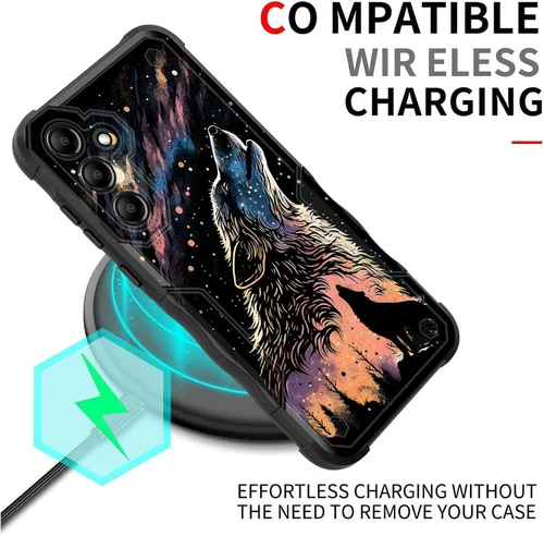 Vista 358 de Funda para Galaxy A14 5G, [Doble Capa][Protección contra Caídas de Grado Militar de 10 Pies] [Antideslizante] Funda Resistente a Prueba de Golpes
