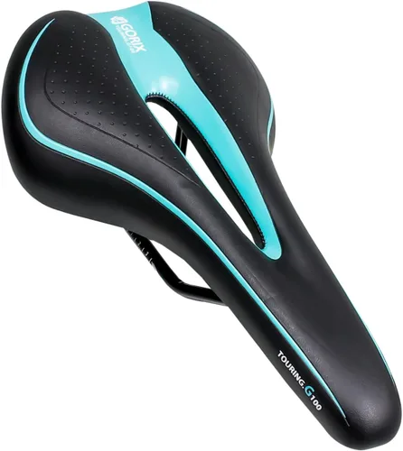 Vista 9 de Sillín GORIX para Bicicleta Cómodo con Cojín y Riel para Bicicleta de Montaña y Carretera para Hombres y Mujeres (GX-C19)