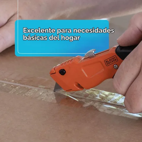 Vista 4 de BLACK+DECKER Cuchillo utilitario, retráctil, hoja de cambio rápido, paquete de 2 (BDHT1039495APB)