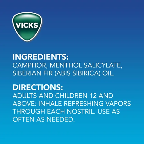 Vista 7 de Vicks Paquete de 2 VapoInhaler y Vicks Vapo Rub paquete de 3