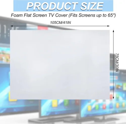 Vista 2 de Sosation 2 fundas de espuma para TV, impermeables, 30 x 40 pulgadas
