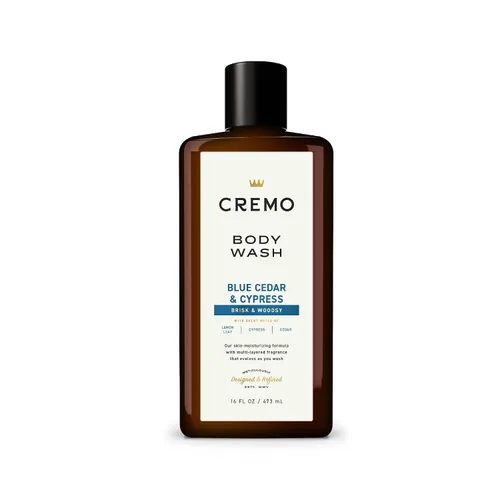 Vista 10 de Cremo Rich-Lathering Golden Amber Gel de baño para hombres, notas de grosella roja, piña, ámbar gris y musgo, 16 onzas líquidas