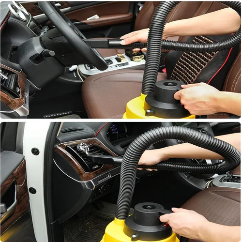 Vista 2 de Aspiradora inalámbrica húmeda/seca de 12 V, aspiradora portátil para el hogar/garaje/coche