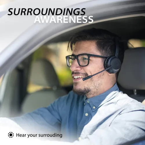 Vista 4 de Avantalk Alto Solo - Auriculares inalámbricos Bluetooth 5.1 con micrófono con cancelación de ruido para PC, computadora, laptop, teléfono