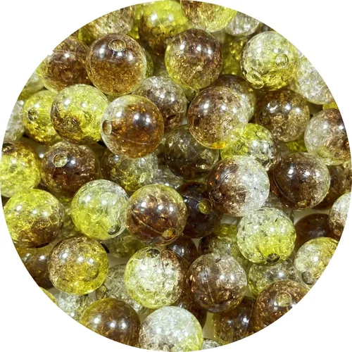 Vista 14 de 300 piezas cuentas de acrílico de 8 mm con grietas, cuentas redondas de cristal acrílico para hacer joyas, pulseras, collares, manualidades