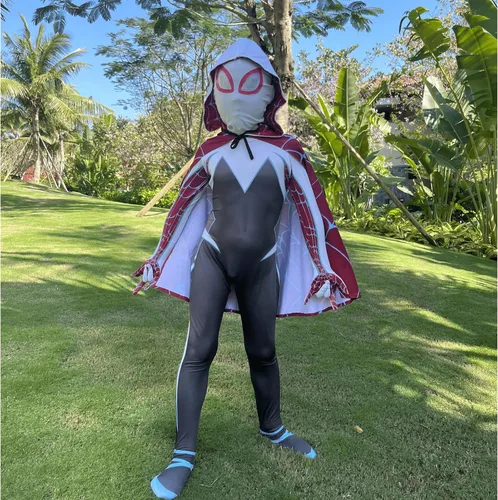 Vista 6 de XNSGAO Disfraz de cosplay de Halloween para niñas fantasma