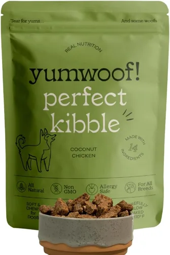 Vista 10 de Yumwoof Perfect Kibble - Alimento para perros secado al aire sin OMG Mejora las alergias y la digestión con aceite de coco orgánico, MCT