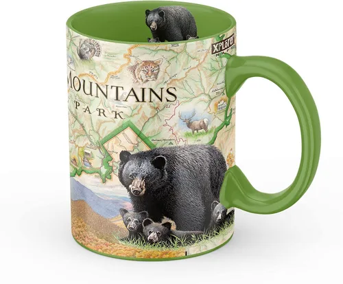 Vista 47 de Taza de cerámica con mapa de 1000 islas de Xplorer Maps (16oz) – Taza de café libre de BPA para bebidas frías y calientes – Perfecta para oficina