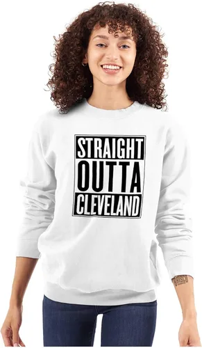 Vista 9 de Clásico Teaze Straight Outta Cleveland Ohio Souvenir Womens Mens Crew Sudadera