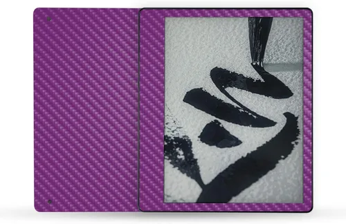 Vista 41 de MightySkins - Skin de fibra de carbono compatible con Amazon Kindle Scribe (2022) - Andrómeda Acabado de fibra de carbono texturizado protector