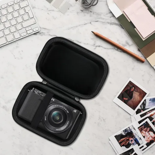 Vista 6 de Canboc Funda de transporte para cámara digital sin espejo Sony ZV-E10/ZV-E1/ZV-E10 II APS-C lente intercambiable sin espejo, bolsa de cámara