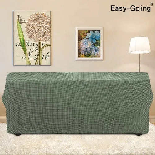 Vista 100 de Easy-Going - Funda elástica sobredimensionada para sofá, 1 pieza, protector muebles, suave, parte inferior elástica, para niños, tela jacquard