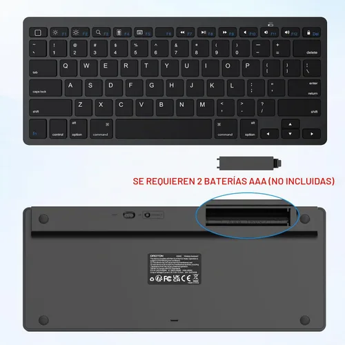 Vista 5 de OMOTON Teclado Bluetooth compatible con iPad A16 de 11ª y 10ª generación, iPad 10.2 (9ª/8ª/7ª), iPad Pro de 13/12.9/11 pulgadas, iPad Air/Mini y más