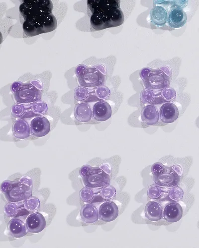 Vista 4 de Gummy Bears - Dijes para zapatos, cadena de oso, margarita, flores, decoración de zapatos para mujeres, niñas, niños, regalos de fiesta
