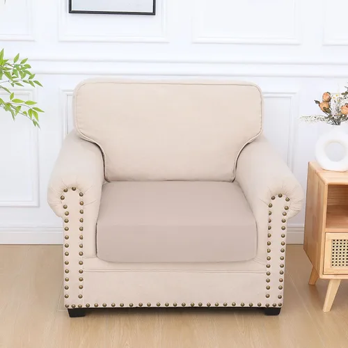 Vista 115 de hyha Fundas de cojín de sofá estampadas, fundas de sofá florales lavables para sofás con 2 cojines, fundas de cojín de patrón elástico para muebles