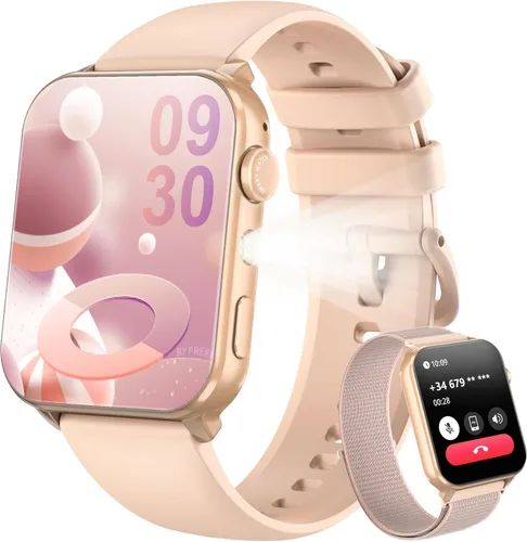 Vista 9 de Blackview Reloj inteligente para hombres y mujeres, reloj de fitness con pantalla táctil HD de 1.91 pulgadas con linterna, notificaciones Bluetooth