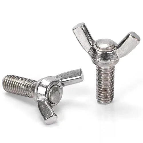 Vista 9 de M3-0.5 x 6mm Tornillos de mariposa de ala de acero inoxidable 304, pernos de ala, sujetadores de máquina, tornillos de mano para equipos