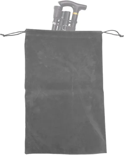 Vista 7 de Bolsa de almacenamiento plegable portátil para bastones de franela, bolsa protectora de viaje, organizador de viaje para ancianos discapacitados