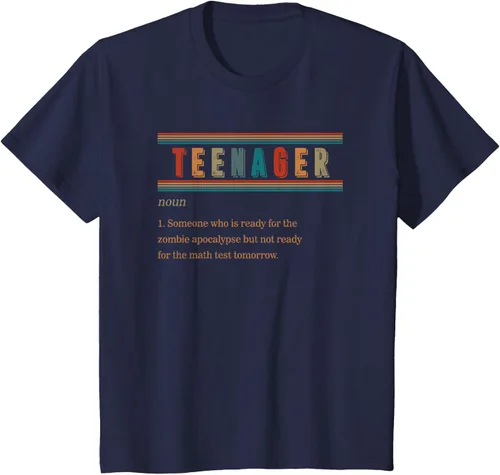 Vista 47 de Camiseta divertida de regalo de cumpleaños para niñas y niños y adolescentes, Negro, S