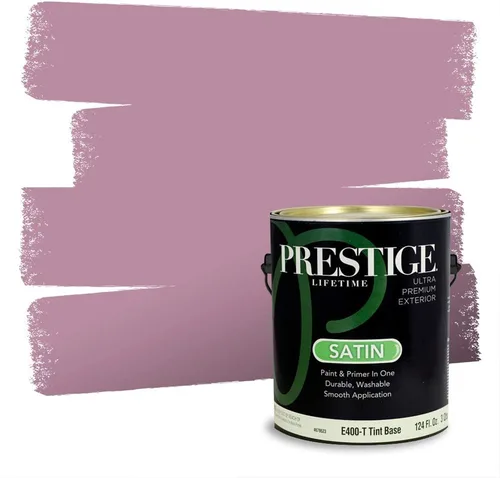 Vista 448 de Prestige Paints Pintura exterior e imprimación en uno, 1 galón, plano, coincidencia comparable de Valspar* Amber Rose*