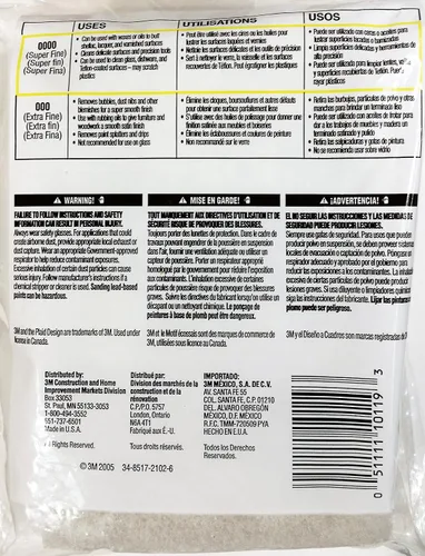 Vista 2 de 3M Almohadillas de lana de acero sintético, 6 almohadillas